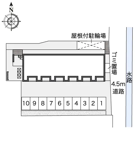 ★手数料０円★八尾市老原 月極駐車場